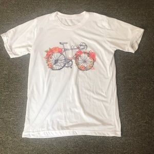 Bicycle Floral Birds tee